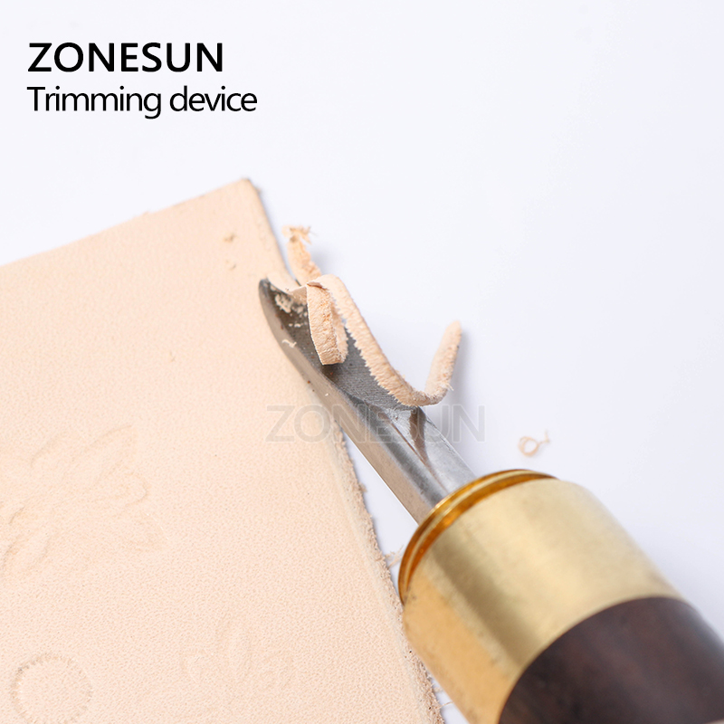 Leather Edge Beveler - ZONESUN 1 pièce, outil de chanfreinage
