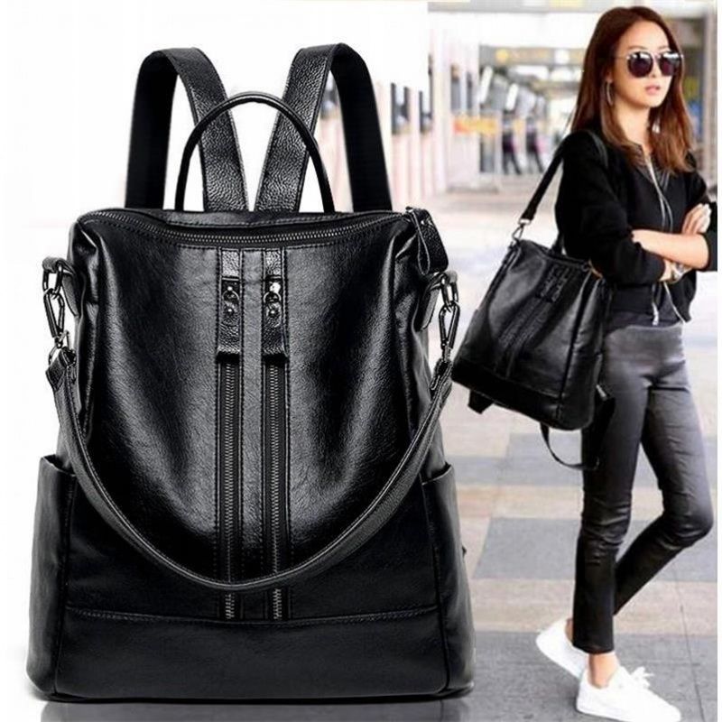Leather Work Backpack - Sac à dos d'école en cuir