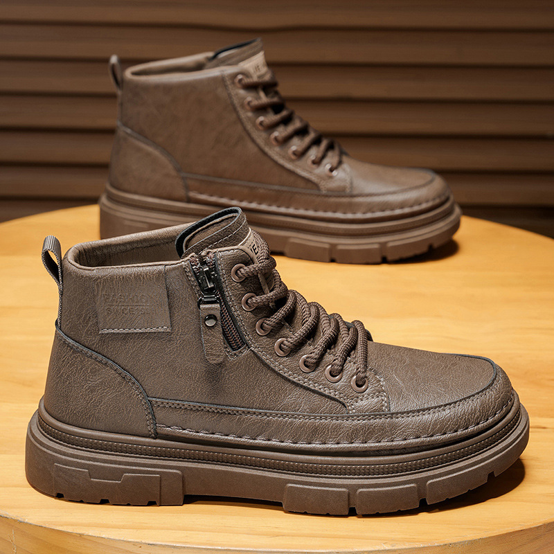 Leatherworking Items - Bottes hautes chaussures pour hommes automne