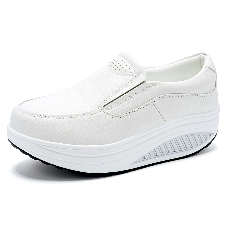 Leather Work Flats Women - Chaussures pour femmes en cuir véritable