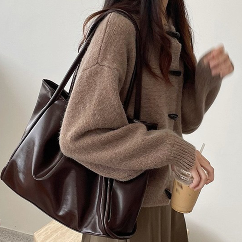Leather Work Handbag - Nouveau Sac à Bandoulière Vintage 2026