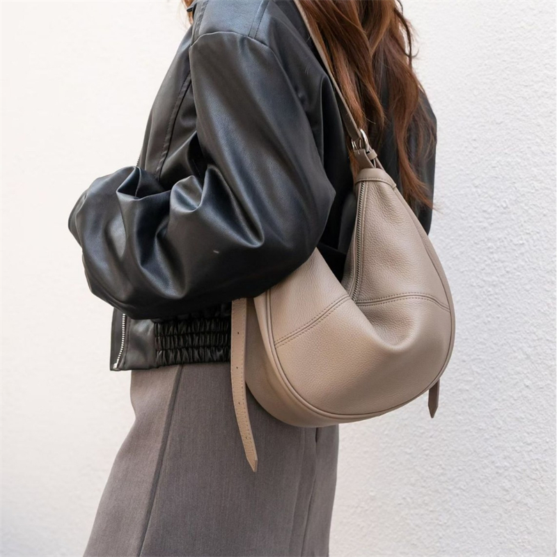 Leather Work Handbag - BURMINSA – sac à bandoulière en