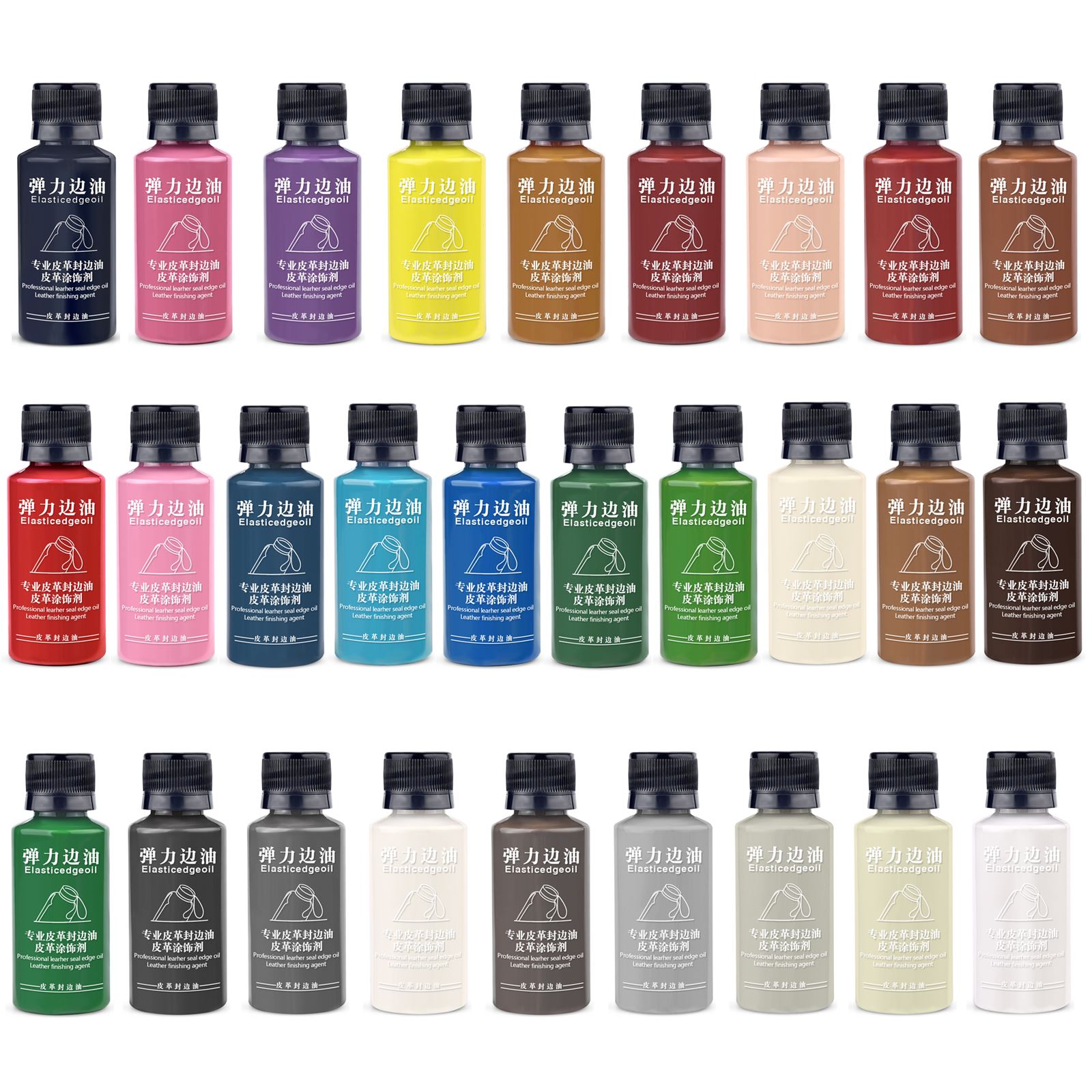 Leather Dye Finish - Peinture pour bord du cuir, 30ml,