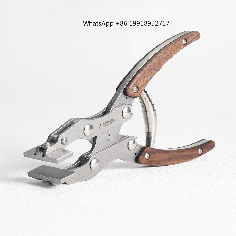 Leatherwork Hand Press - Pince plate en cuir en acier