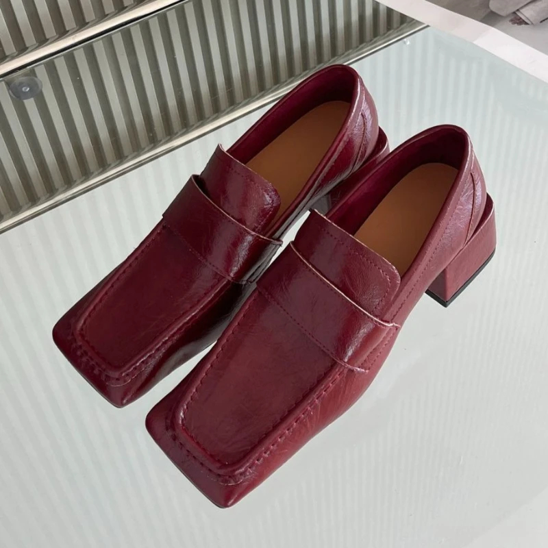 Chaussures habillées à bout ca - Leather Work Flats Women avis et prix