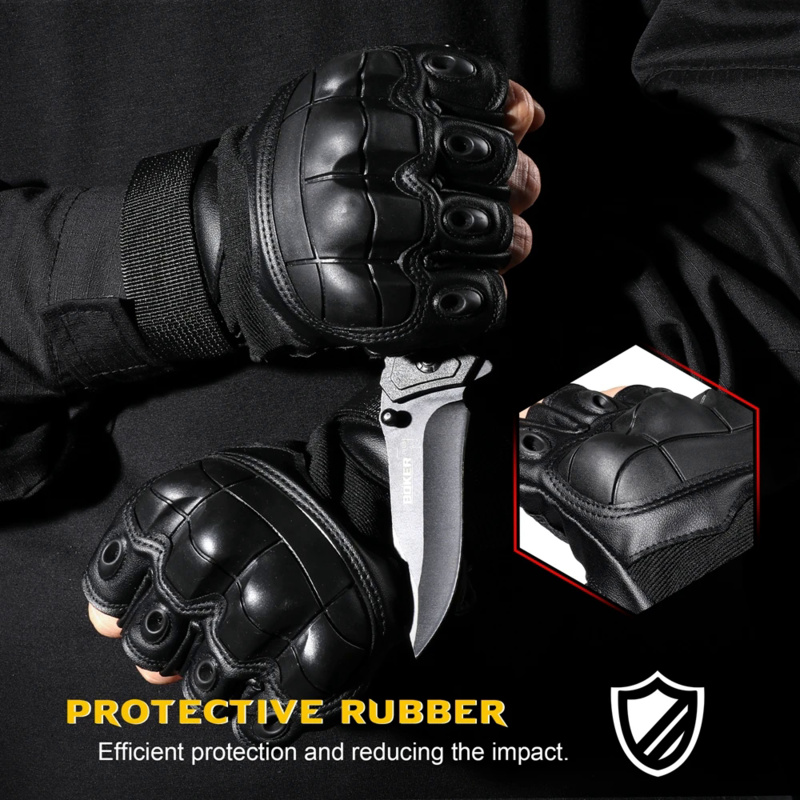Gants tactiques en cuir PU pou - Leatherworking Items avis et prix