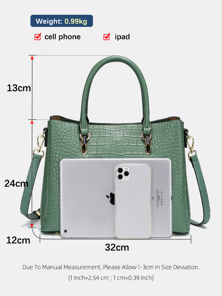 Sac à main Zency en cuir vérit - Leather Work Handbag avis et prix