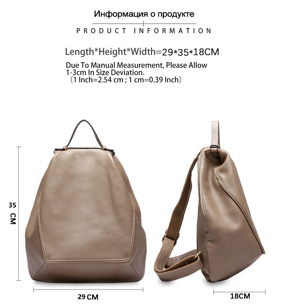 Zency femmes 100% en cuir véri - Leather Work Backpack avis et prix