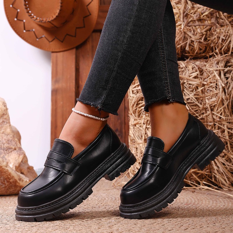 Mocassins en cuir marron pour  - Leather Work Flats Women avis et prix