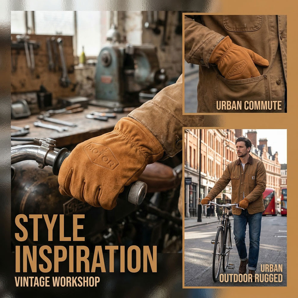 Gants de moto en cuir de vache - Leatherworking Items avis et prix