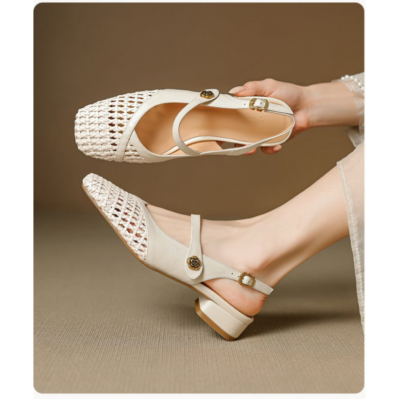 Sandales Femme Bout Fermé Tres - Leather Work Flats Women avis et prix