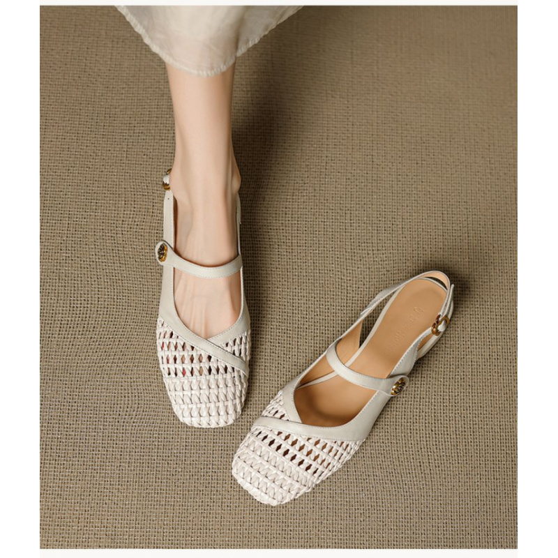 Sandales Femme Bout Fermé Tres - Leather Work Flats Women avis et prix
