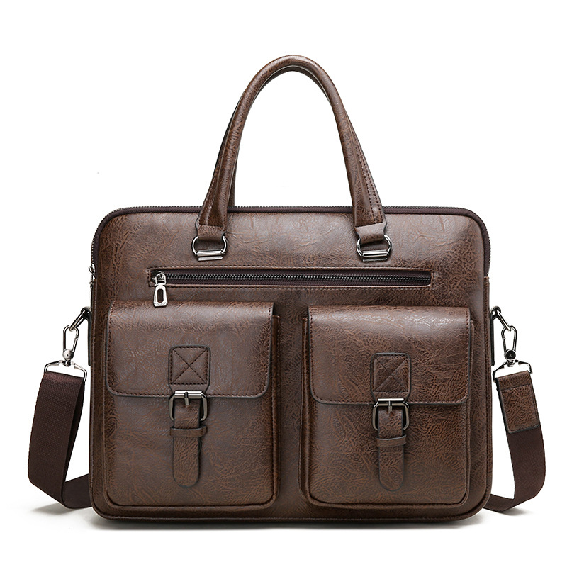 Marque de luxe homme mallette  - Leather Work Handbag avis et prix