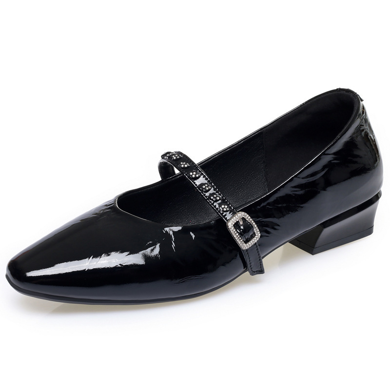 Chaussures Mary Jane en cuir v - Leather Work Flats Women avis et prix