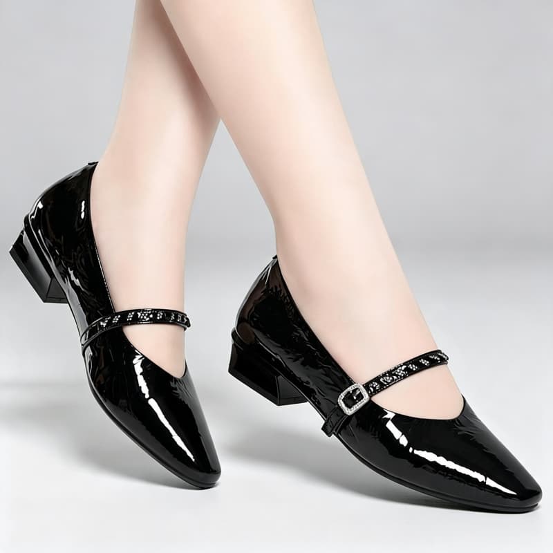 Chaussures Mary Jane en cuir v - Leather Work Flats Women avis et prix