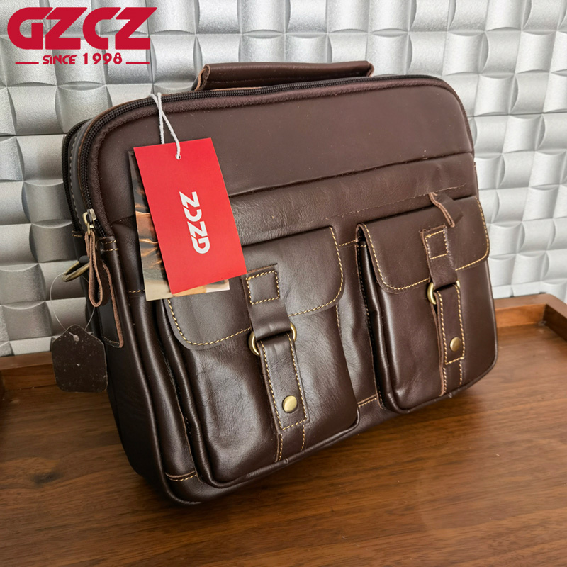 Sac à main pour homme GZCZ, sa - Leather Work Handbag avis et prix