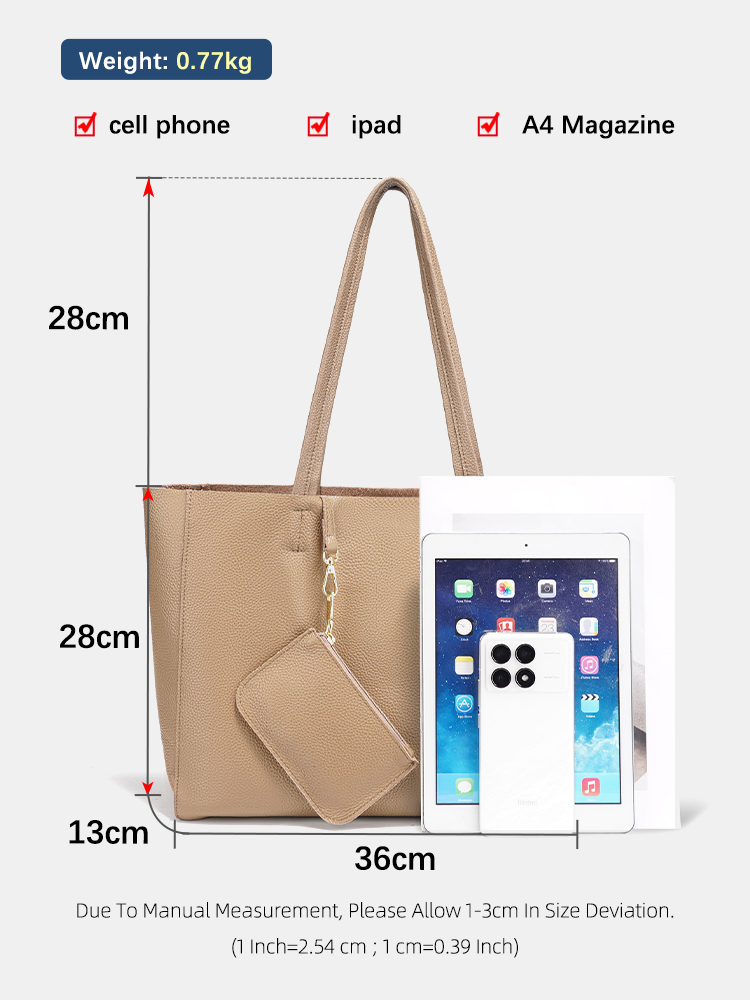Zency – grands sacs fourre-tou - Leather Work Handbag avis et prix