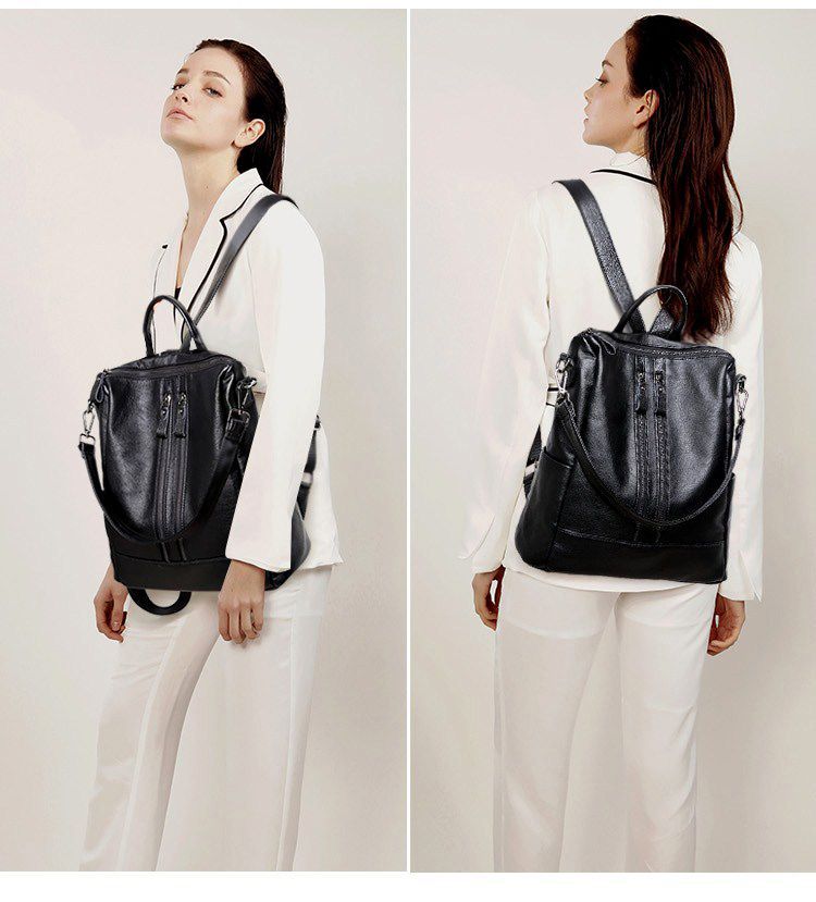 Sac à dos d'école en cuir soup - Leather Work Backpack avis et prix