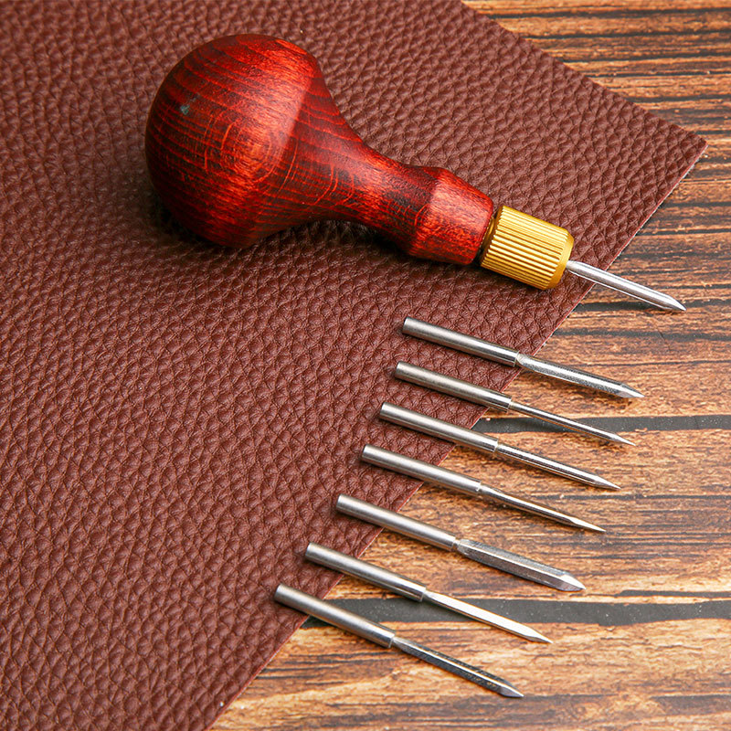 Jolie çon en cuir avec manche  - Leatherwork Hole Punch avis et prix
