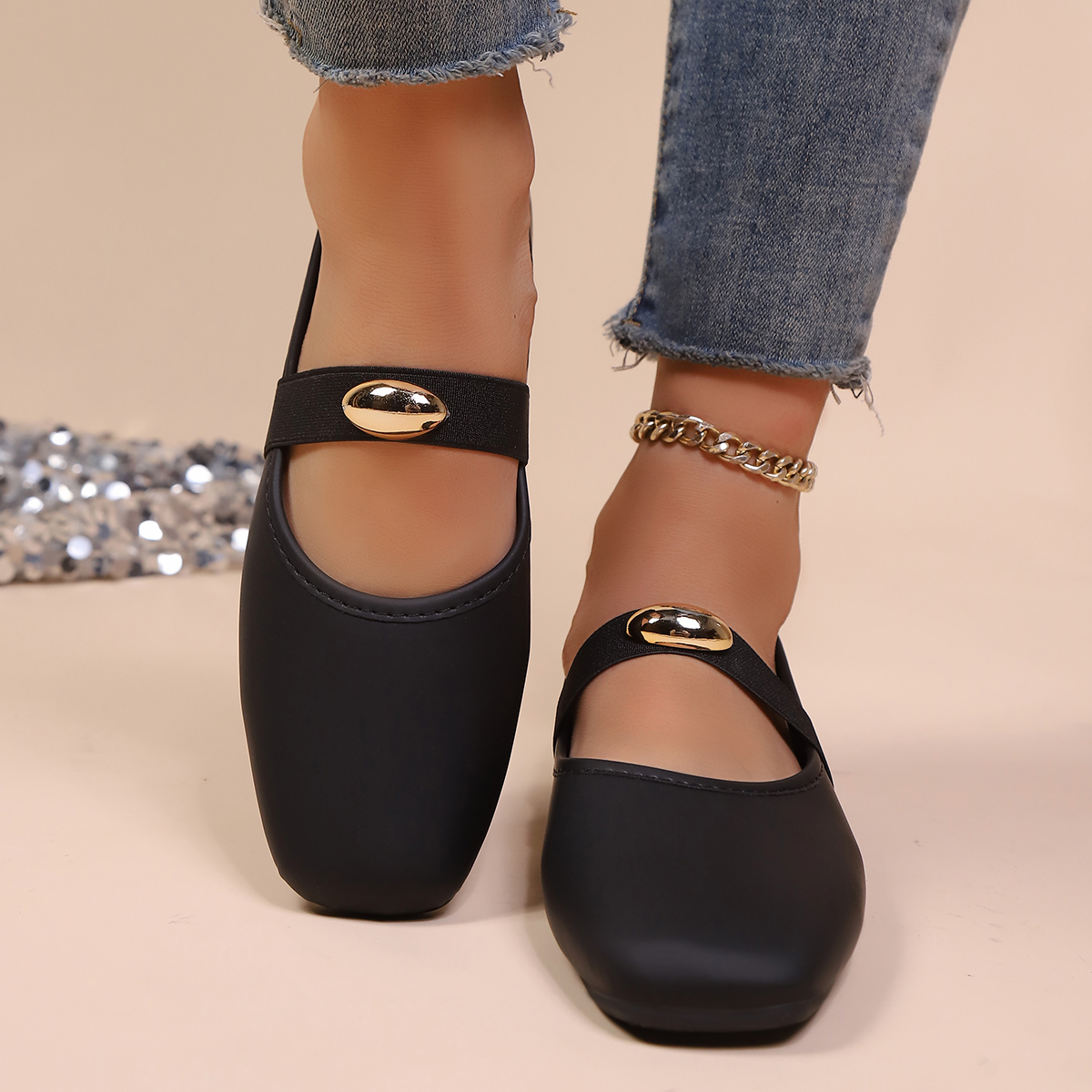 Chaussures plates Mary Jane mi - Leather Work Flats Women avis et prix