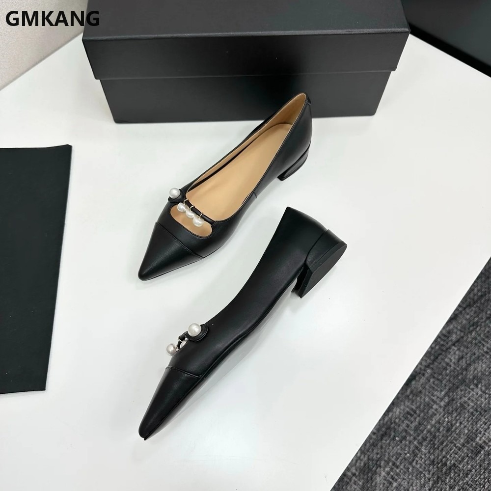 Chaussures plates en cuir pour - Leather Work Flats Women avis et prix