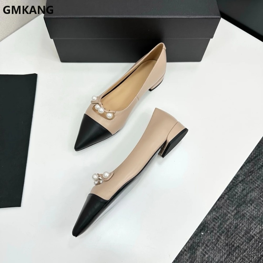 Chaussures plates en cuir pour - Leather Work Flats Women avis et prix