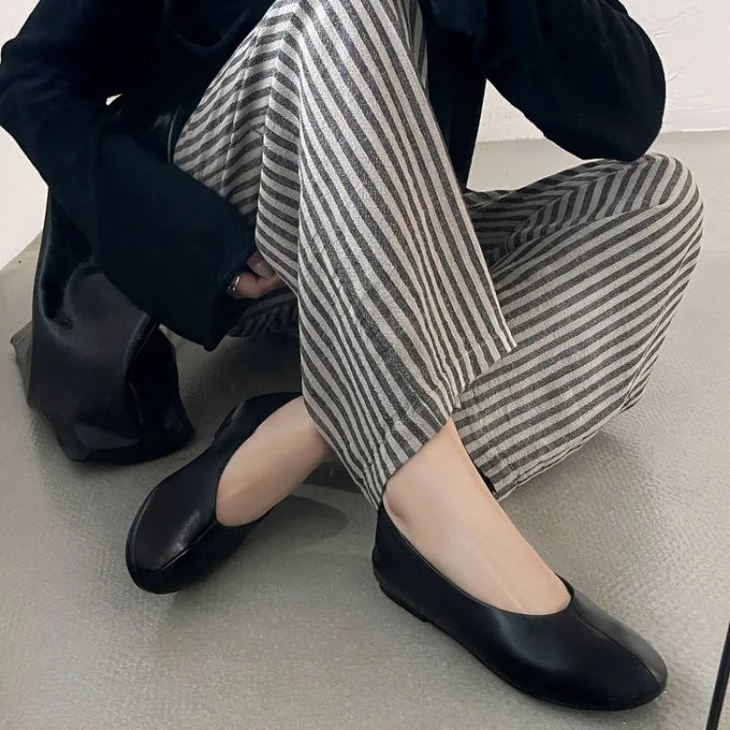 Nouvelles Chaussures Plates Bo - Leather Work Flats Women avis et prix