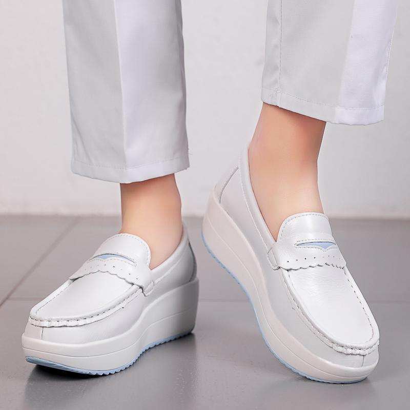 STRONGSHEN femmes plate-forme  - Leather Work Flats Women avis et prix