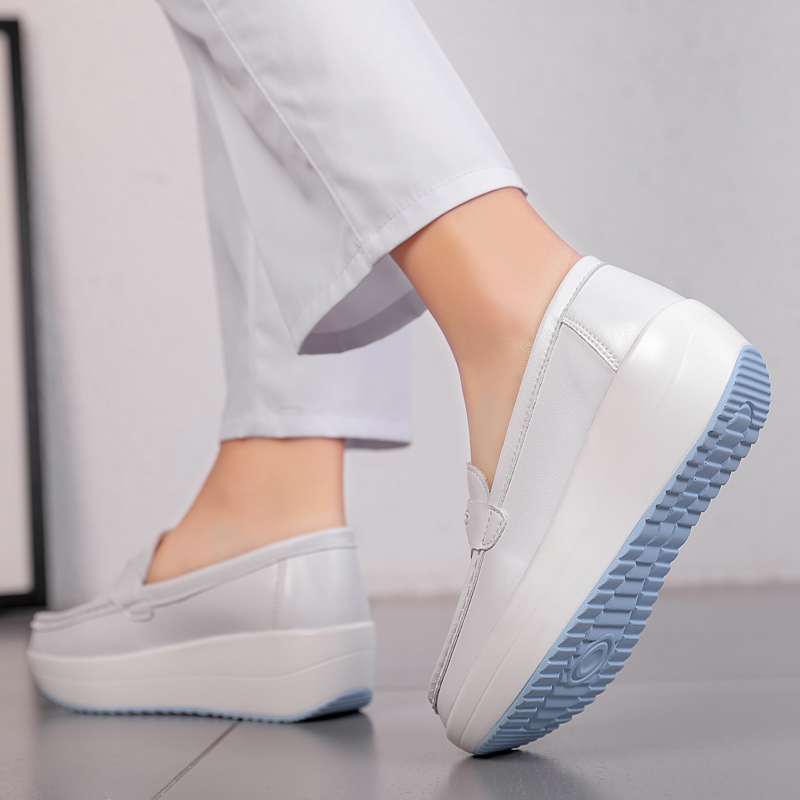 STRONGSHEN femmes plate-forme  - Leather Work Flats Women avis et prix