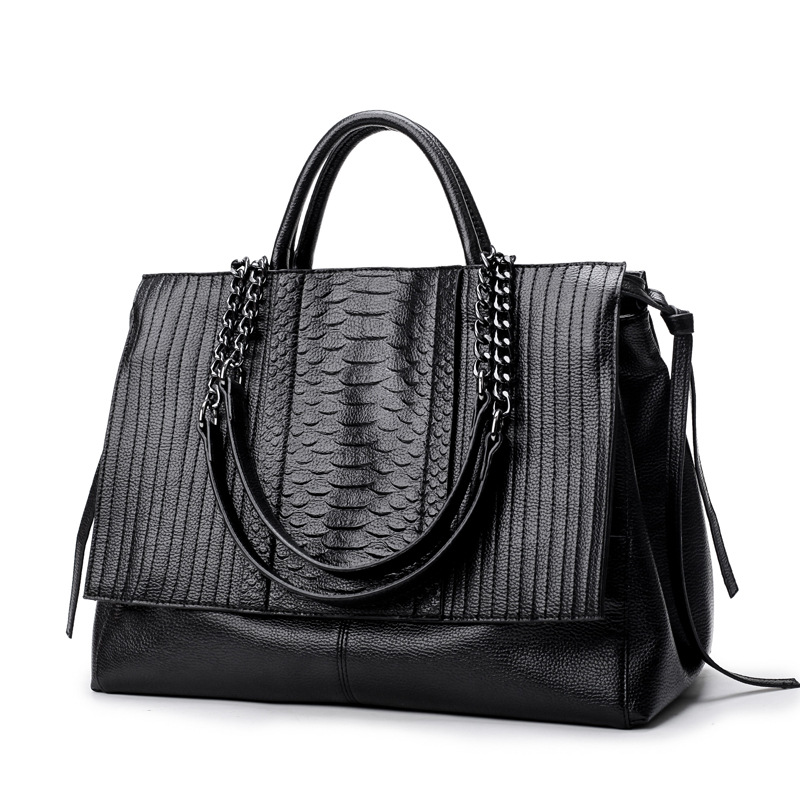 Sac fourre-tout élégant avec f - Leather Work Handbag avis et prix