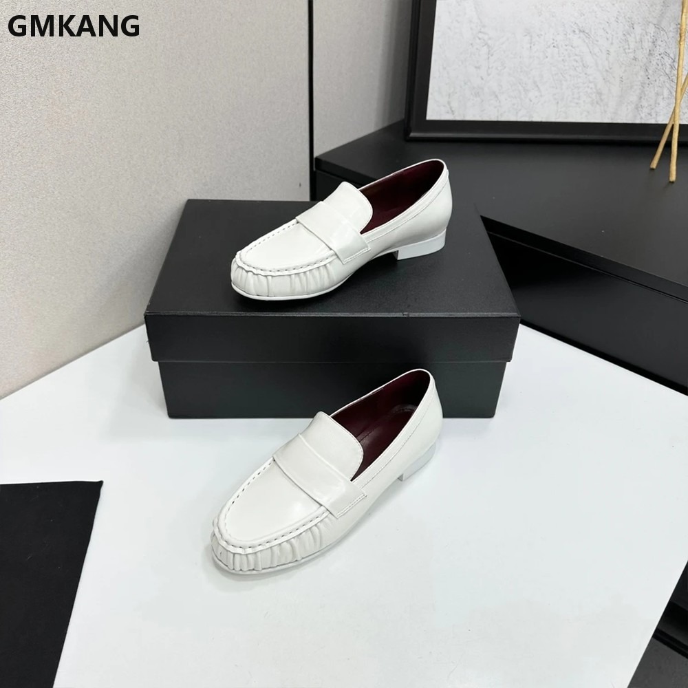 Mocassins en cuir véritable po - Leather Work Flats Women avis et prix