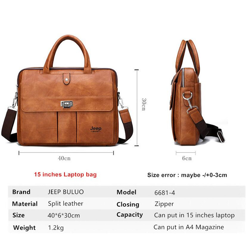 Sacoche en cuir pour homme Jee - Leather Work Handbag avis et prix