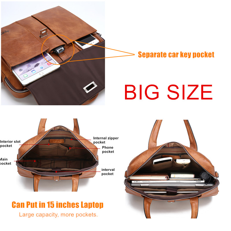 Sacoche en cuir pour homme Jee - Leather Work Handbag avis et prix