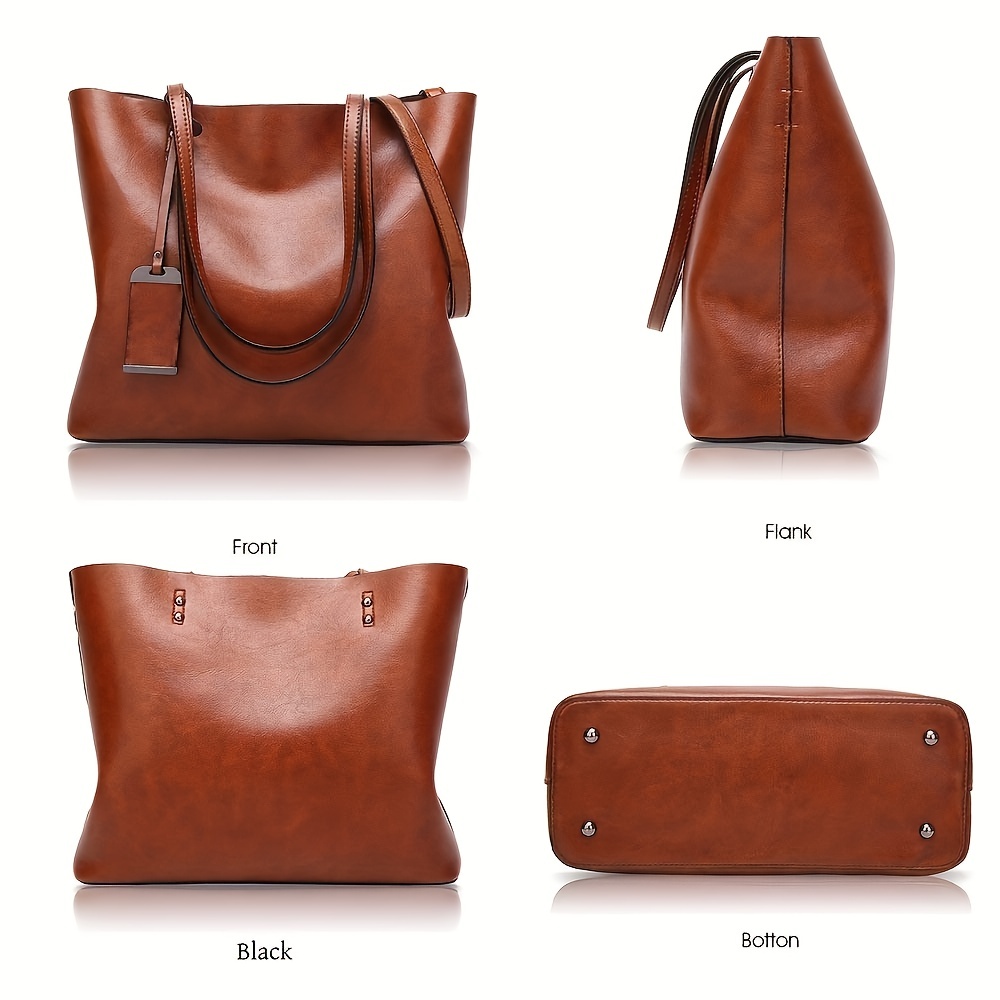 Sac à main fourre-tout en cuir - Leather Work Handbag avis et prix